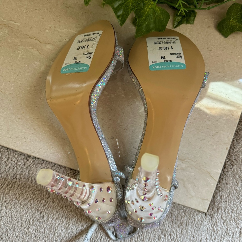 Stuart Weitzman Rhinestone Heel - Picture 9 of 14